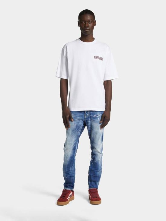 25FW 디스퀘어드2 반팔 티셔츠 S71GD1609 100 WHITE - DSQUARED2