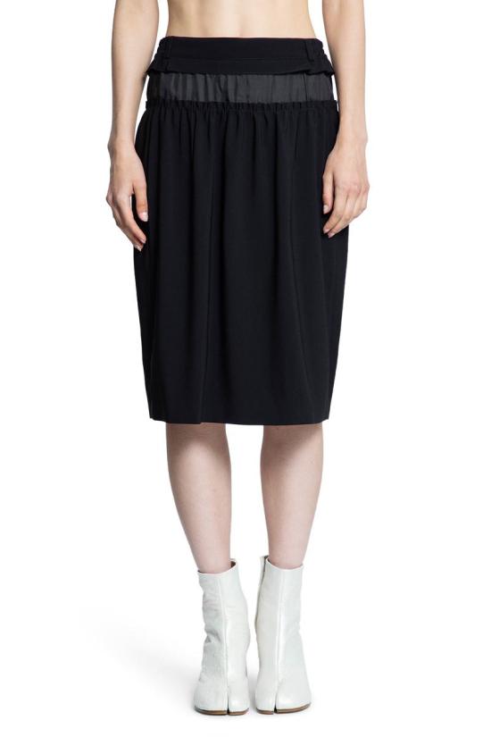 25FW 마르지엘라 미디 스커트 S51ME0040M35517 900 Black