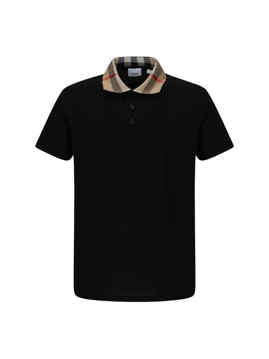 26SS 버버리 코튼 폴로 셔츠 8071620 A1189 BLACK
