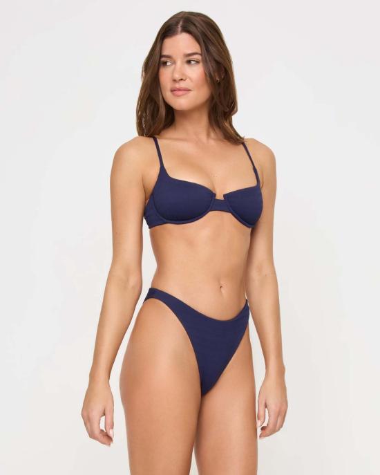  엘스페이스 비키니 수영복 LSpace 레이라니 비키니 바텀 미드나잇 블루 - L SPACE