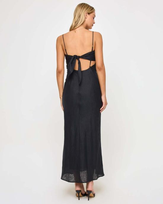  엘스페이스 롱 원피스 L스페이스 문라이즈 맥시 드레스 블랙 - L SPACE