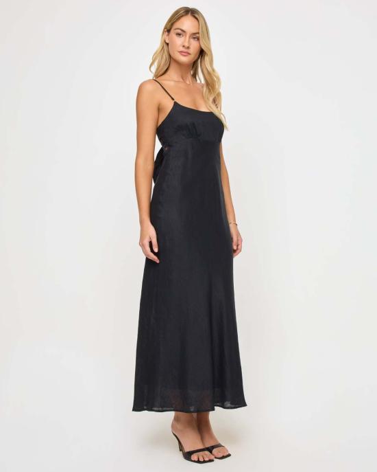  엘스페이스 롱 원피스 L스페이스 문라이즈 맥시 드레스 블랙 - L SPACE