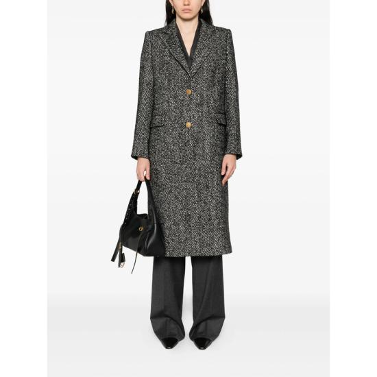 25FW 딸리아토레 코트 340218 AMANDA N645 BLACK WHITE - TAGLIATORE