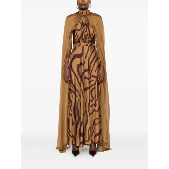 25FW 라쿠엘 디니즈 케이프 2003014 NUS0019 00506 BROWN - RAQUEL DINIZ