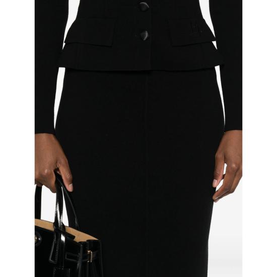 25FW 엘리자베타프랜치 미디 스커트 GK19S56E2 110 BLACK - ELISABETTA FRANCHI