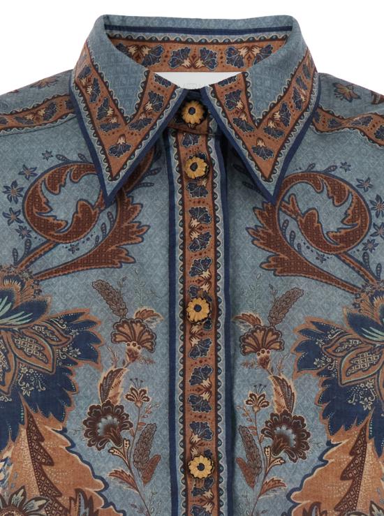 25FW 짐머만 블라우스/셔츠 3498TSS253BLCMINFLO Multicolor - ZIMMERMANN