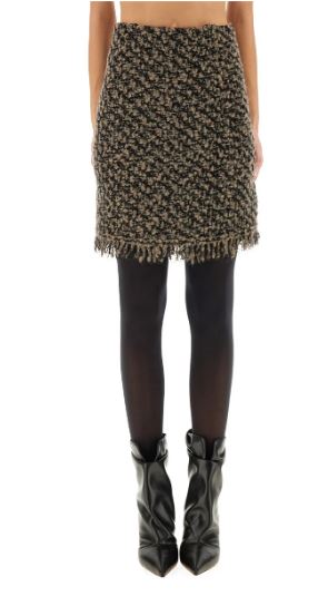 25FW 파비아나 필리피 미디 스커트 GND225F404 L629VR2 Fango nero