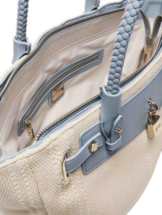 26SS 브이73 토트백 73BS8VY01REBECCAOFFWHITEAZZURRO Blue - V73