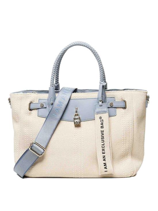 26SS 브이73 토트백 73BS8VY01REBECCAOFFWHITEAZZURRO Blue