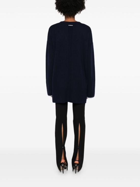 25FW 핑코 가디건 TASMANIA105451 A2Q9G83 Blue - PINKO
