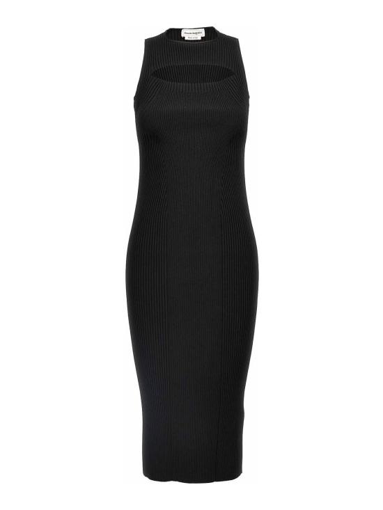 25FW 알렉산더 맥퀸 롱 원피스 798352Q1BAQ1000 Black