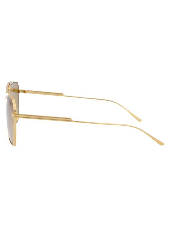 25FW 보테가베네타 안경 BV1012S 008 SUNGLASSES 008 GOLD GOLD BROWN - BOTTEGA VENETA