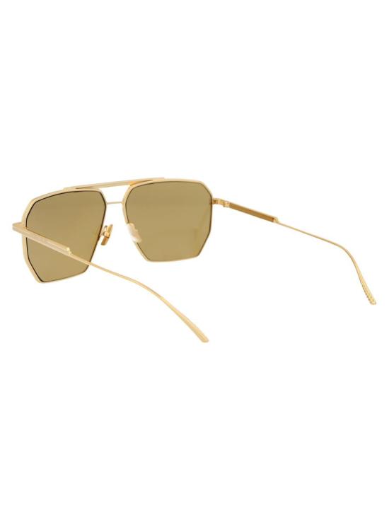 25FW 보테가베네타 안경 BV1012S 008 SUNGLASSES 008 GOLD GOLD BROWN - BOTTEGA VENETA