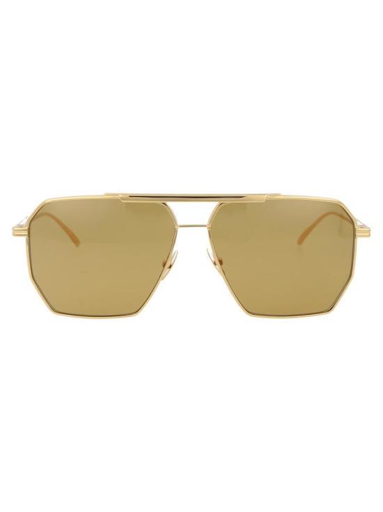 25FW 보테가베네타 안경 BV1012S 008 SUNGLASSES 008 GOLD GOLD BROWN
