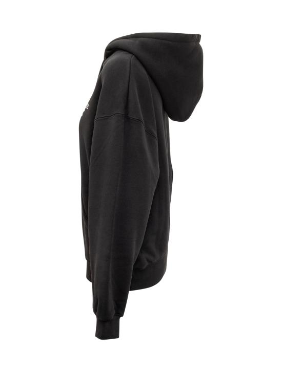 25FW 오프화이트 긴팔 티셔츠 OWBB058C99FLE001 1001 BLACK WHITE - OFF WHITE