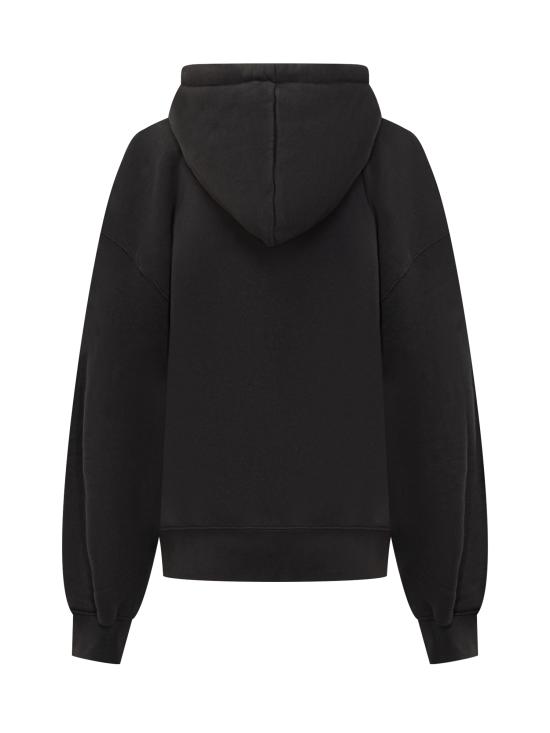 25FW 오프화이트 긴팔 티셔츠 OWBB058C99FLE001 1001 BLACK WHITE - OFF WHITE