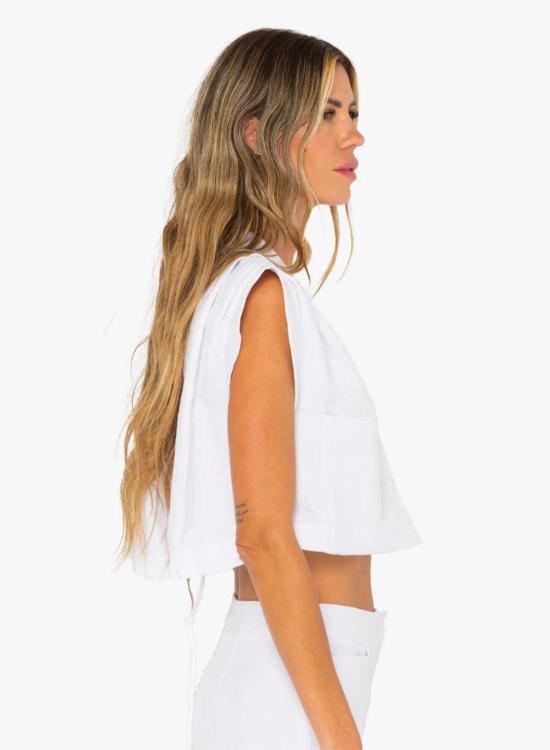  제이비큐 블라우스 JBQ 프리인 탑 화이트 - JBQ