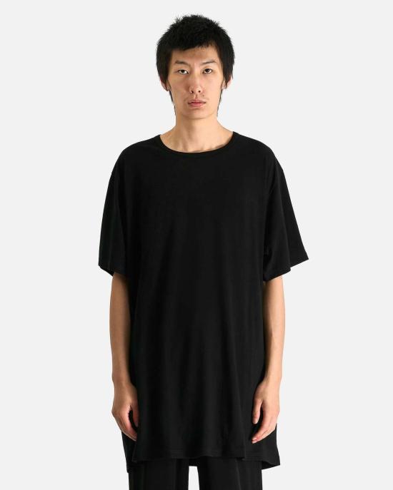  요지 야마모토 반팔 티셔츠 Yohji Yamamoto Pour Homme 프린트 하프 슬리브 E 셔츠