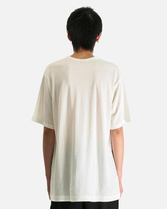  요지 야마모토 반팔 티셔츠 Yohji Yamamoto Pour Homme 프린트 하프 슬리브 A 셔츠 - YOHJI YAMAMOTO