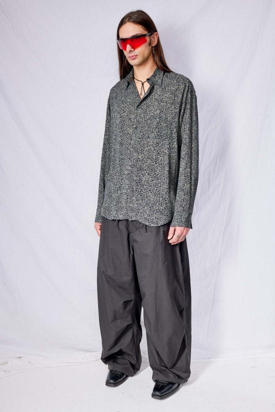  Adyela 긴팔 셔츠 아디엘라 다크 블루 프린트 텐셀 드레스 - OTHER BRANDS