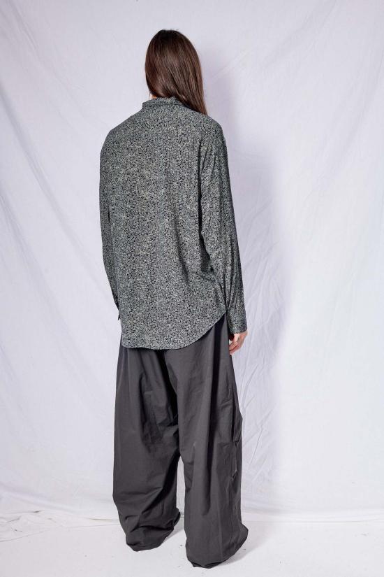  Adyela 긴팔 셔츠 아디엘라 다크 블루 프린트 텐셀 드레스 - OTHER BRANDS