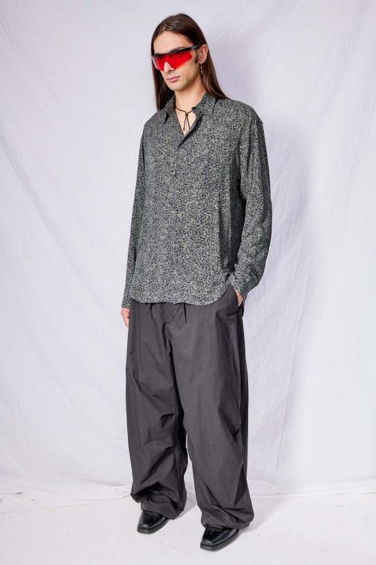  Adyela 긴팔 셔츠 아디엘라 다크 블루 프린트 텐셀 드레스 - OTHER BRANDS