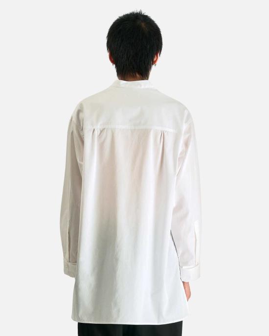  요지 야마모토 긴팔 셔츠 뿌르 옴므 체인 St 노 칼라 B - YOHJI YAMAMOTO