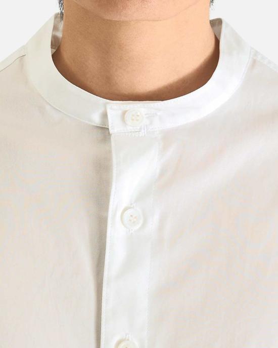  요지 야마모토 긴팔 셔츠 뿌르 옴므 체인 St 노 칼라 B - YOHJI YAMAMOTO