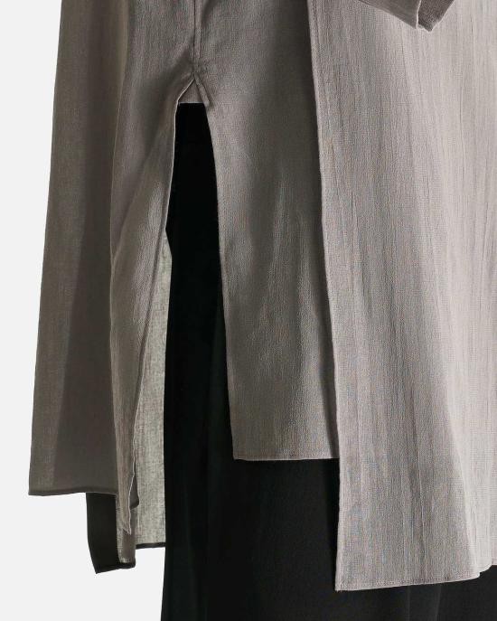  요지 야마모토 긴팔 셔츠 뿌르 옴므 R 더블 레이어 Asm B - YOHJI YAMAMOTO