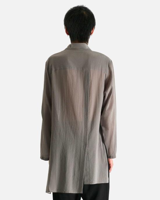  요지 야마모토 긴팔 셔츠 뿌르 옴므 R 더블 레이어 Asm B - YOHJI YAMAMOTO