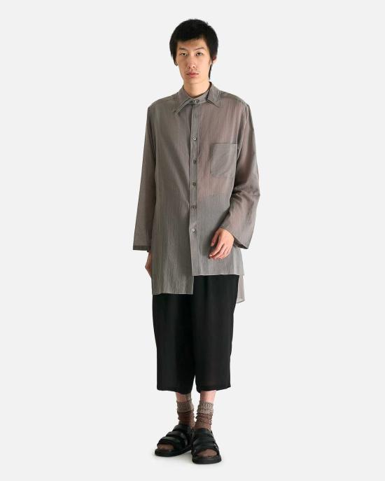  요지 야마모토 긴팔 셔츠 뿌르 옴므 R 더블 레이어 Asm B - YOHJI YAMAMOTO