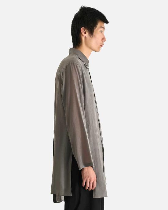  요지 야마모토 긴팔 셔츠 뿌르 옴므 R 더블 레이어 Asm B - YOHJI YAMAMOTO