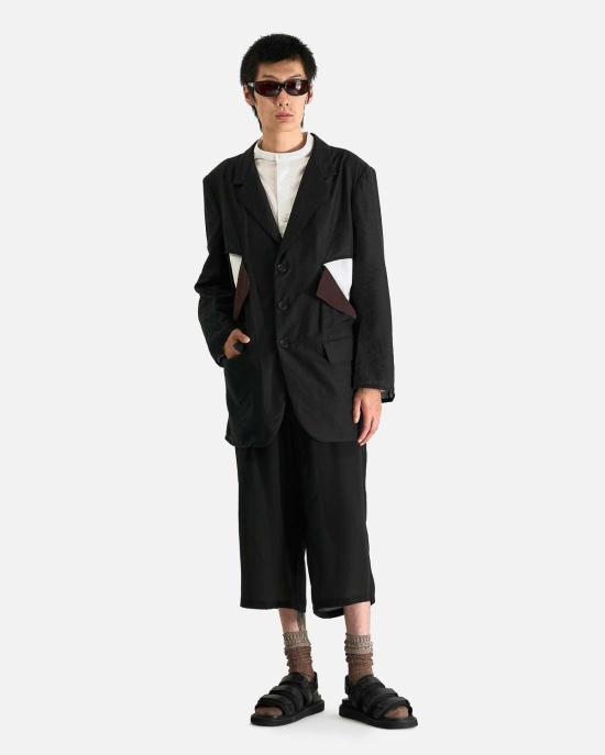  요지 야마모토 자켓 뿌르 옴므 컷오프 디테일 재킷 - YOHJI YAMAMOTO