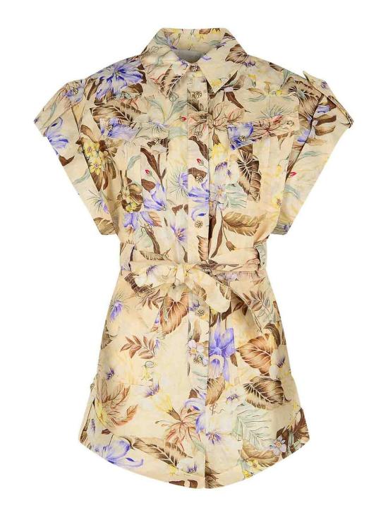 25FW 짐머만 숏 원피스 4235YSS254CREAMMULTI Cream