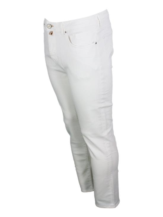 25FW 야콥코헨 스트레이트 팬츠 JUR QR004055S3848 W00D White - JACOB COHËN