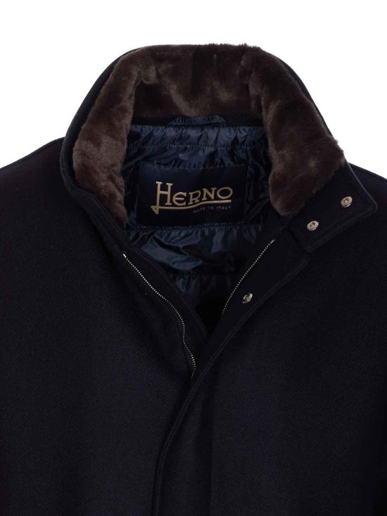  에르노 롱 울 코트  CA000214U33432R9290 Blue - HERNO