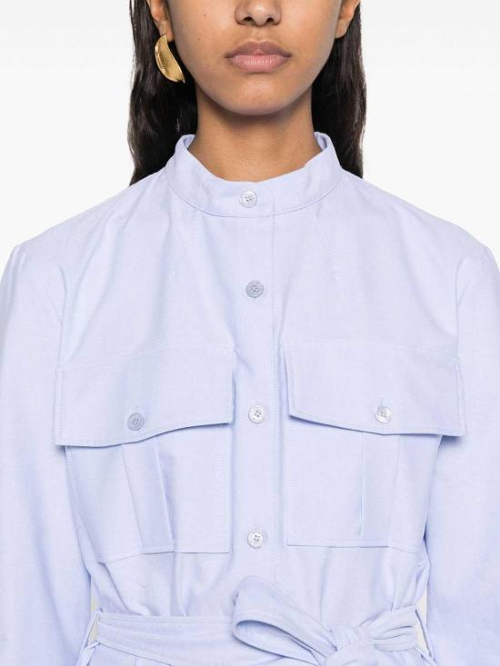  지방시 미디 스커트 BW22AYG1ZE453 Blue - GIVENCHY