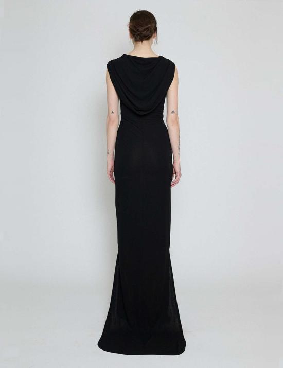  프리스카베라 롱 원피스 후드 맥시 드레스 - PRISCAVERA