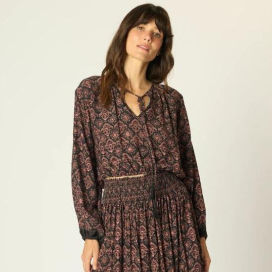  나탈리 마틴 민소매 티셔츠 아멜리아 탑 플뢰르 드 리스