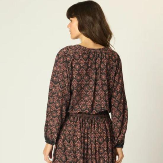  나탈리 마틴 민소매 티셔츠 아멜리아 탑 플뢰르 드 리스 - NATALIE MARTIN