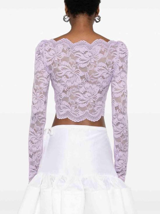 25SS 파코라반 긴팔 티셔츠 PJT0845PA0170P519 Purple - PACO RABANNE