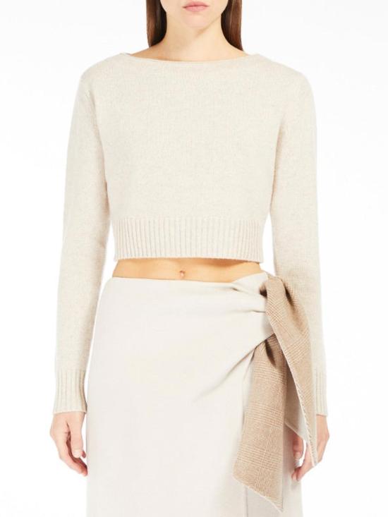 25FW 막스마라 긴팔 티셔츠 421366062600002 Beige - MAX MARA