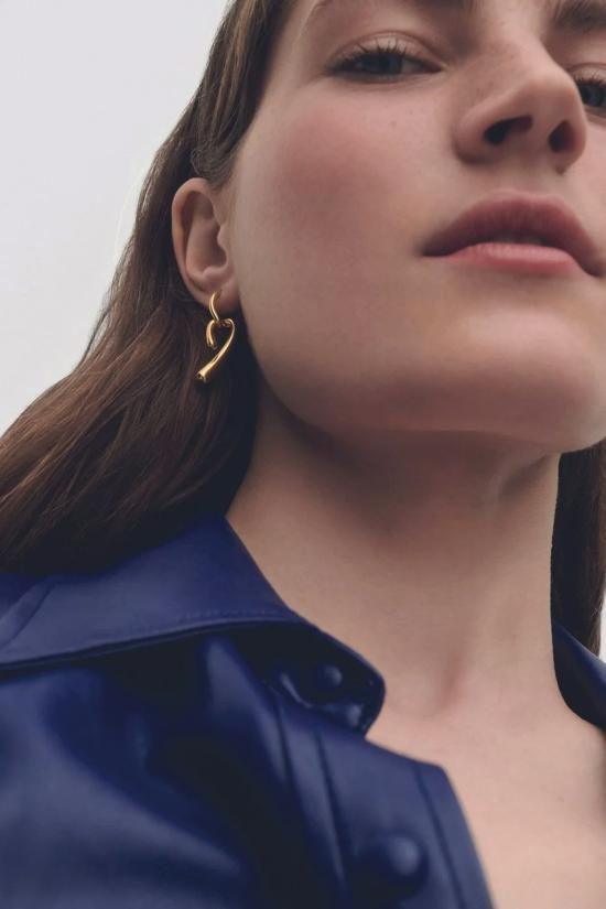  피디파올라 이어링 Pdpaola 미니 트위스트 후프 골드 - PD PAOLA