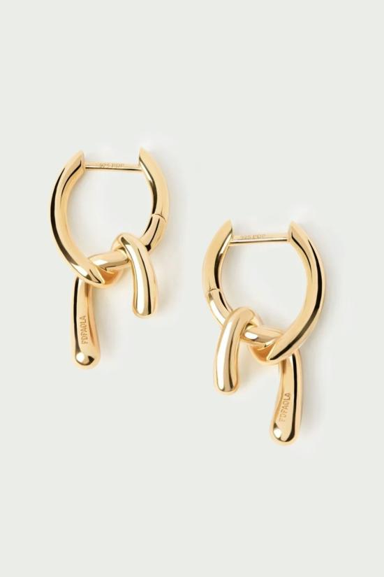  피디파올라 이어링 Pdpaola 미니 트위스트 후프 골드