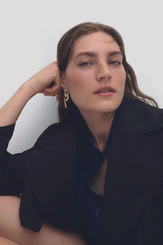  피디파올라 이어링 Pdpaola 파베 트위스트 후프 골드 - PD PAOLA