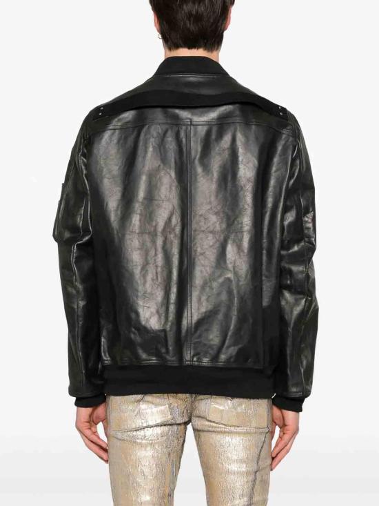 25SS 릭 오웬스 가죽 자켓 RU01E5778LTP09 Black - RICK OWENS