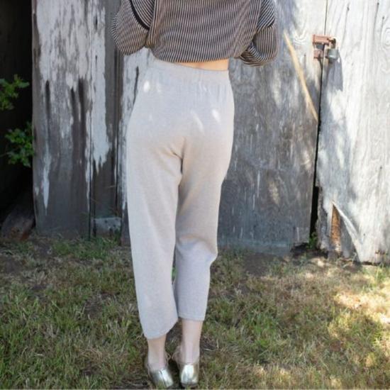  로렌 마누지안 크롭 팬츠 카프리 팬츠 시잘 - LAUREN MANOOGIAN