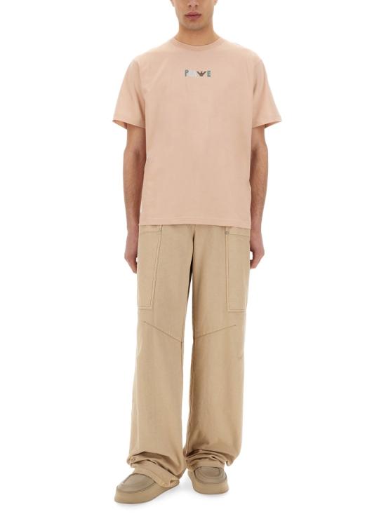 25SS 엠포리오 아르마니 반팔 티셔츠 EM001717 AF14836F4033 PINK - EMPORIO ARMANI