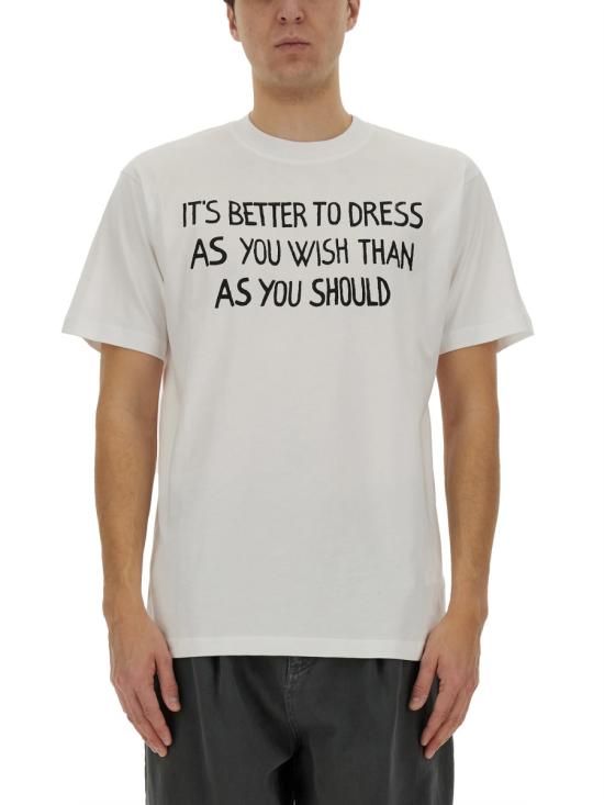 25SS 모스키노 반팔 티셔츠 07160241 1001 WHITE