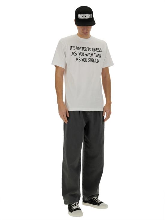 25SS 모스키노 반팔 티셔츠 07160241 1001 WHITE - MOSCHINO